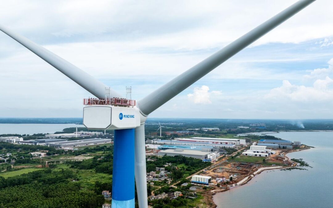 Mingyang instala o primeiro aerogerador offshore de 20 MW